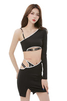 Asymmetric Buckle Top - Dose