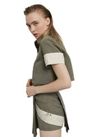 Badge Cropped Shirt - Dose