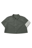 Badge Cropped Shirt - Dose