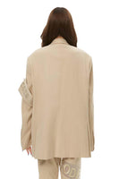 Beige Badge Jacket - Dose