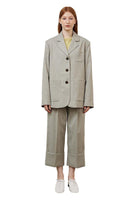 Beige Relaxed Pocket Blazer - Dose