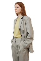 Beige Relaxed Pocket Blazer - Dose