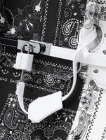 Black and White Remade Bandana Bag - Dose