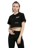 Black Crop Logo T-Shirt - Dose
