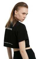 Black Crop Logo T-Shirt - Dose