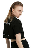 Black Crop Logo T-Shirt - Dose