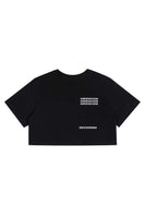 Black Crop Logo T-Shirt - Dose