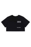 Black Crop Logo T-Shirt - Dose