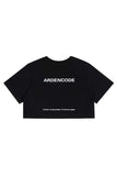 Black Crop Logo T-Shirt - Dose