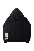 Black Embroidery Zipper Hoodie - Dose