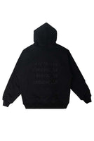 Black Embroidery Zipper Hoodie - Dose