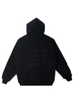 Black Embroidery Zipper Hoodie - Dose