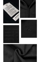 Black Embroidery Zipper Hoodie - Dose