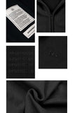 Black Embroidery Zipper Hoodie - Dose