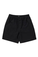 Black Ninety Eights Recycled Baggy Elastic Waist Shorts - Dose