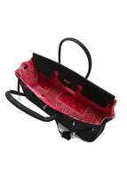 Black Suede Leather Bandana Bag - Dose