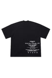 Black Washing-Instructions Round-Neck T-Shirt - Dose