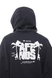 Charcoal Choose Life Recycled Pull On Hood - Dose
