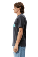 Charcoal Grooves Recycled Retro Fit Tee - Dose