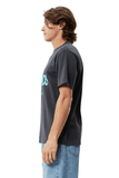 Charcoal Grooves Recycled Retro Fit Tee - Dose
