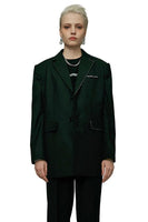 Contrast Embroidery Suit - Dose