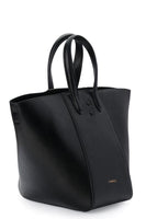 Eight Black Leather Tote - Dose