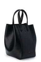 Eight Black Leather Tote - Dose