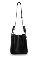 Eight Black Leather Tote - Dose