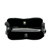 Eight Black Leather Tote - Dose