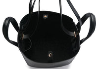 Eight Black Leather Tote - Dose