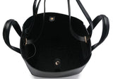 Eight Black Leather Tote - Dose