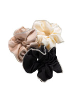 Embellished Silk Scrunchies Trio - Dose