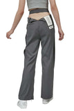 Grey Bite Flip High-Waisted Pants - Dose