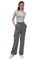 Grey Bite Flip High-Waisted Pants - Dose
