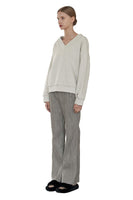 Creased Leather Pants in Grey - Dose