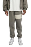 Grey-Green Unisex Badge Sweatpants - Dose