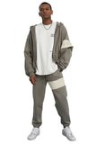 Grey-Green Unisex Badge Sweatpants - Dose
