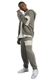 Grey-Green Unisex Badge Sweatpants - Dose