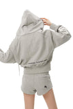 Grey Hoodie with Removable Sleeves - Dose