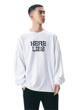 Here lies Boxy Drop-shoulder Long Sleeve Tee - Dose