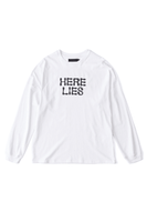 Here lies Boxy Drop-shoulder Long Sleeve Tee - Dose