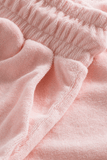 Light Pink Terry Low Shorts - Dose