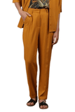 Lina Ecovero Mustard Pleated Suit Pants - Dose