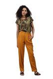 Lina Ecovero Mustard Pleated Suit Pants - Dose