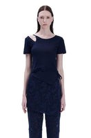 Navy Cut Out T-Shirt - Dose