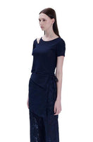 Navy Cut Out T-Shirt - Dose