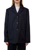 Navy Relaxed Pocket Blazer - Dose