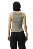 Olive Lydia Hemp Ribbed Singlet - Dose