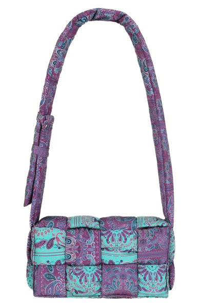 Purple and Blue Remade Bandana Bag - Dose