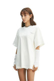 Rissers Oversized White T-Shirt - Dose